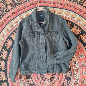 Buffalo David Bitton Charcoal Denim Trucker Jacket